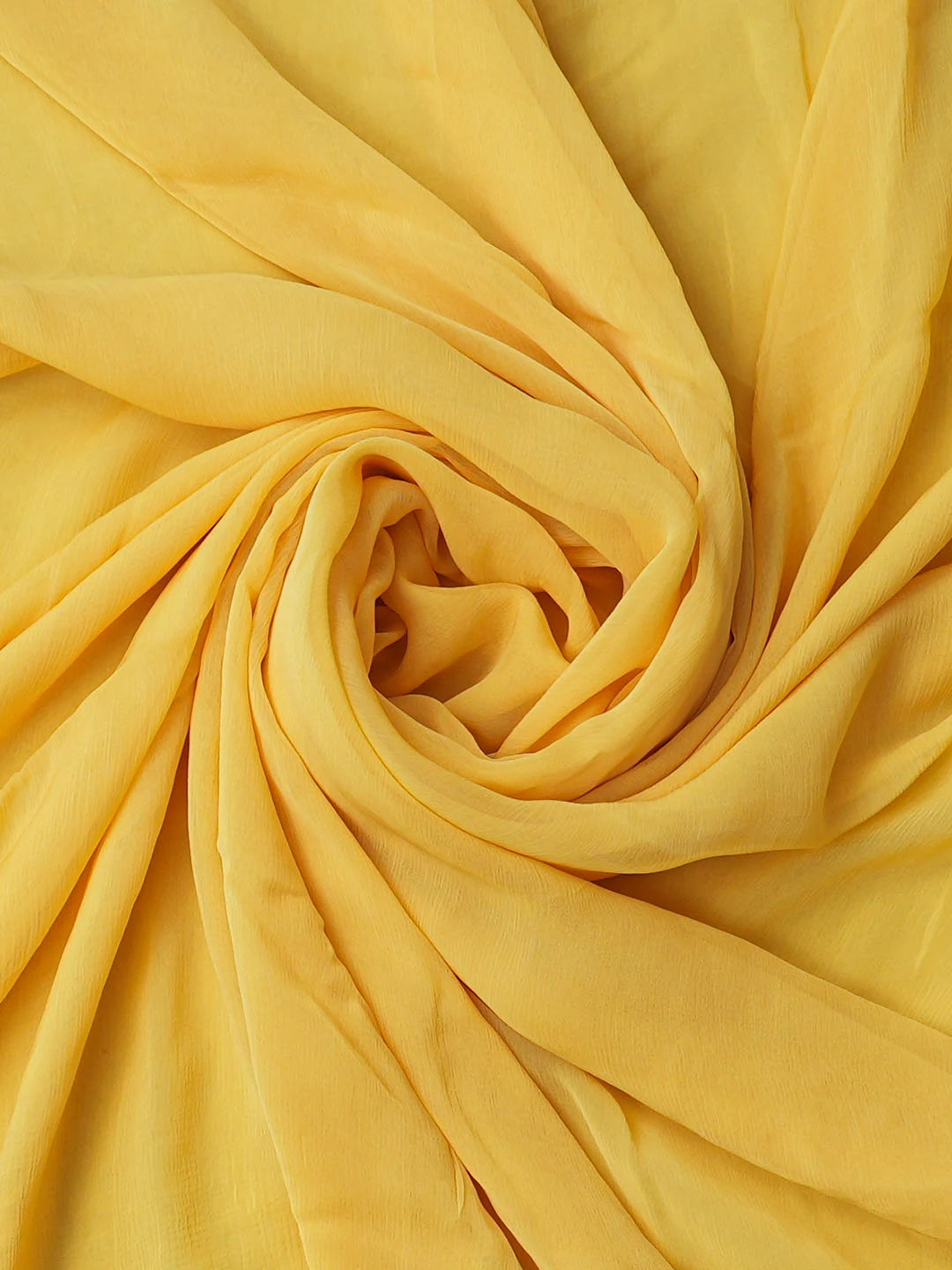 Ada Hand Embroidered Yellow Viscose Georgette Lucknowi Chikankari Unstitched Suit Piece with Chiffon Dupatta 01A922566