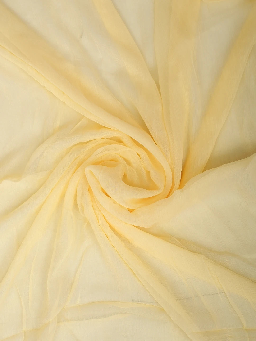 Ada Hand Embroidered Yellow Linen Lucknowi Chikankari Unstitched Suit Piece with Chiffon Dupatta 01A973397