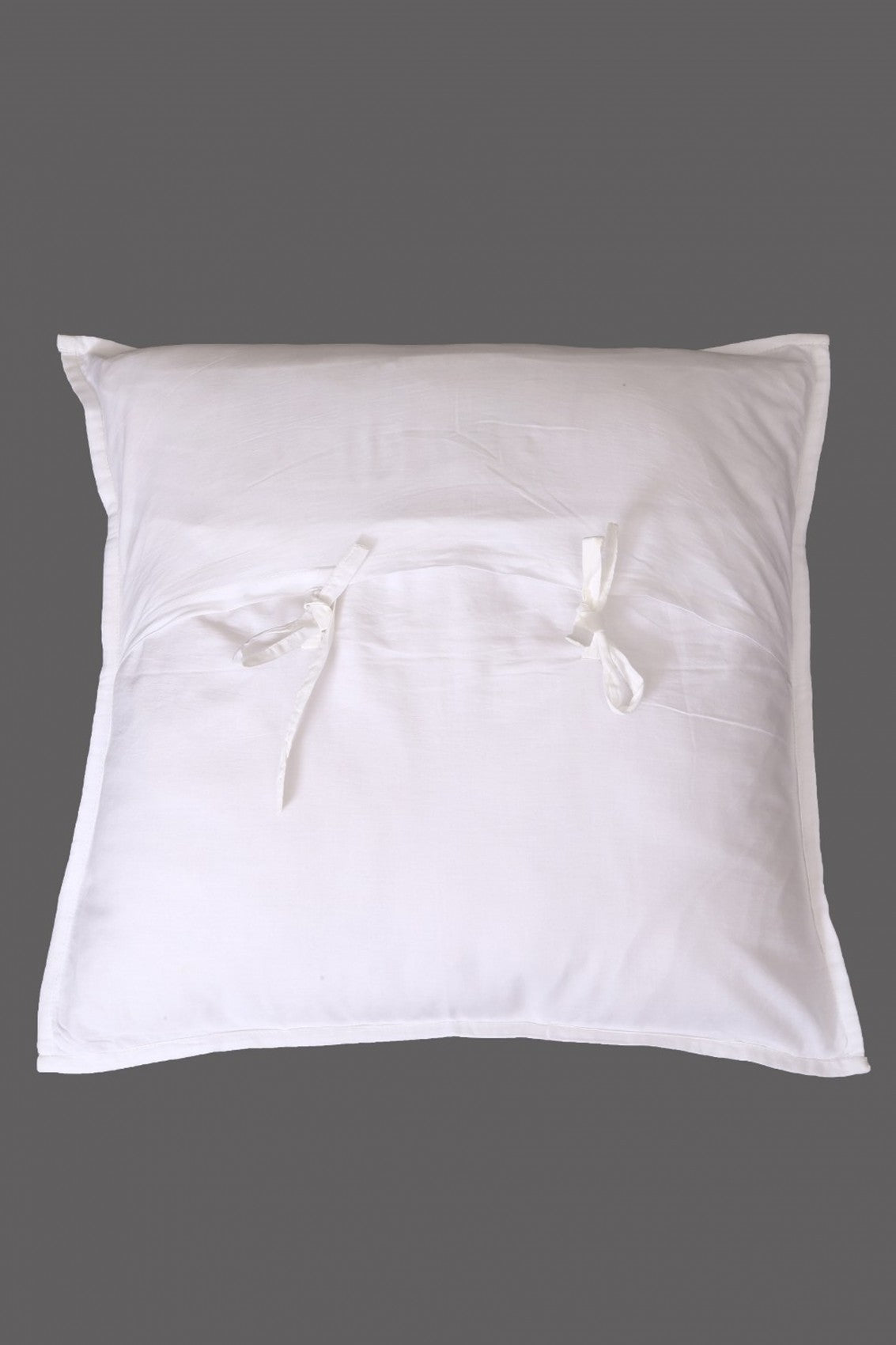 Ada Hand Embroidered White Cotton Lucknowi Chikankari Cushion Cover Set Of 5 A582972