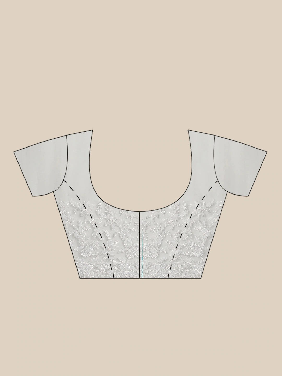 Ada Hand Embroidered Grey Georgette Lucknow Chikan Saree With Blouse- A311238