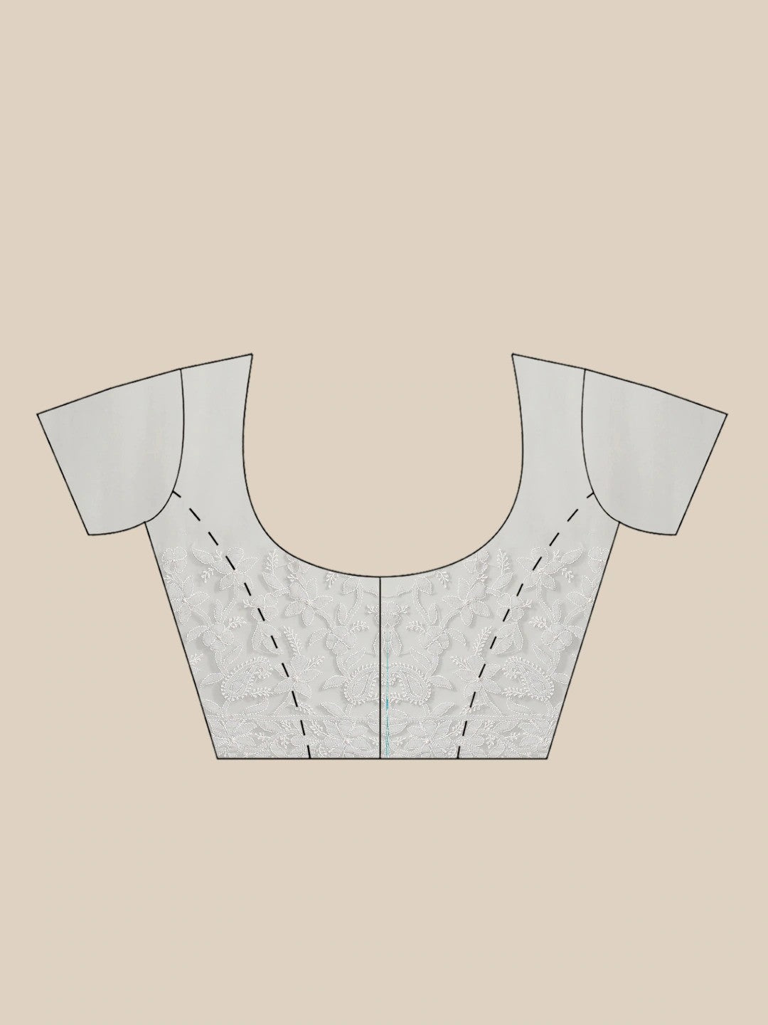 Ada Hand Embroidered Grey Georgette Lucknow Chikan Saree With Blouse- A311238