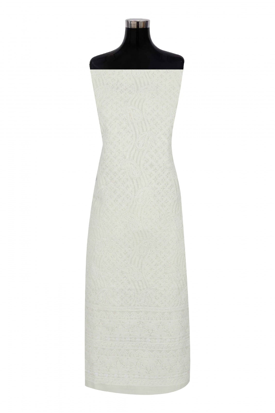 Ada Hand Embroidered Lemon Cotton Lucknowi Chikankari Unstitched Suit Piece 01A170181