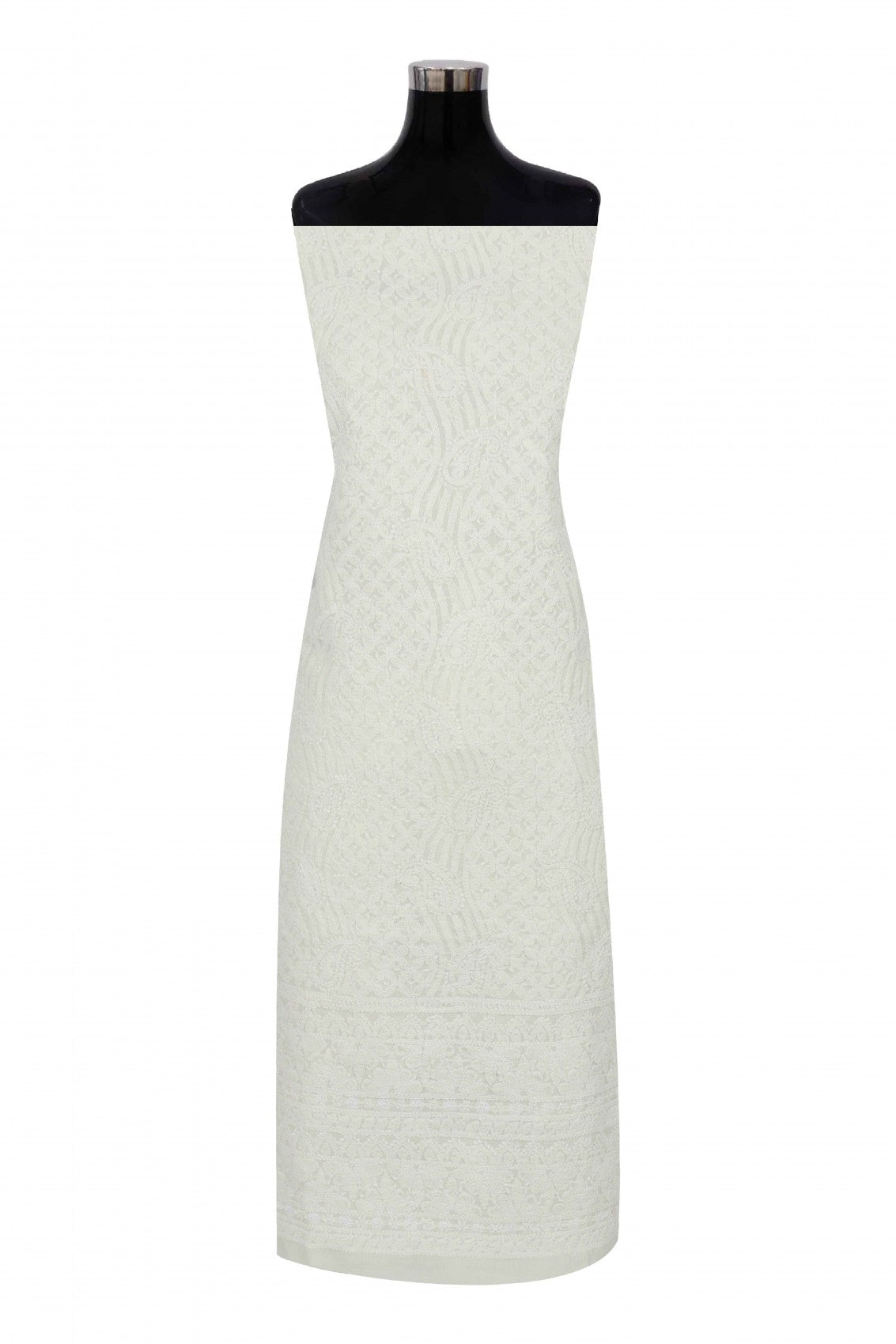 Ada Hand Embroidered Lemon Cotton Lucknowi Chikankari Unstitched Suit Piece 01A170181