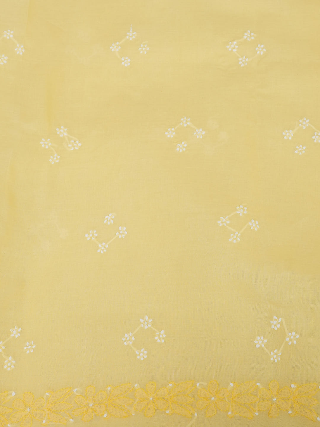 Ada Hand Embroidered Beige Cotton Lucknowi Chikankari Unstitched Suit Piece with Chiffon Dupatta 01A1025721_6