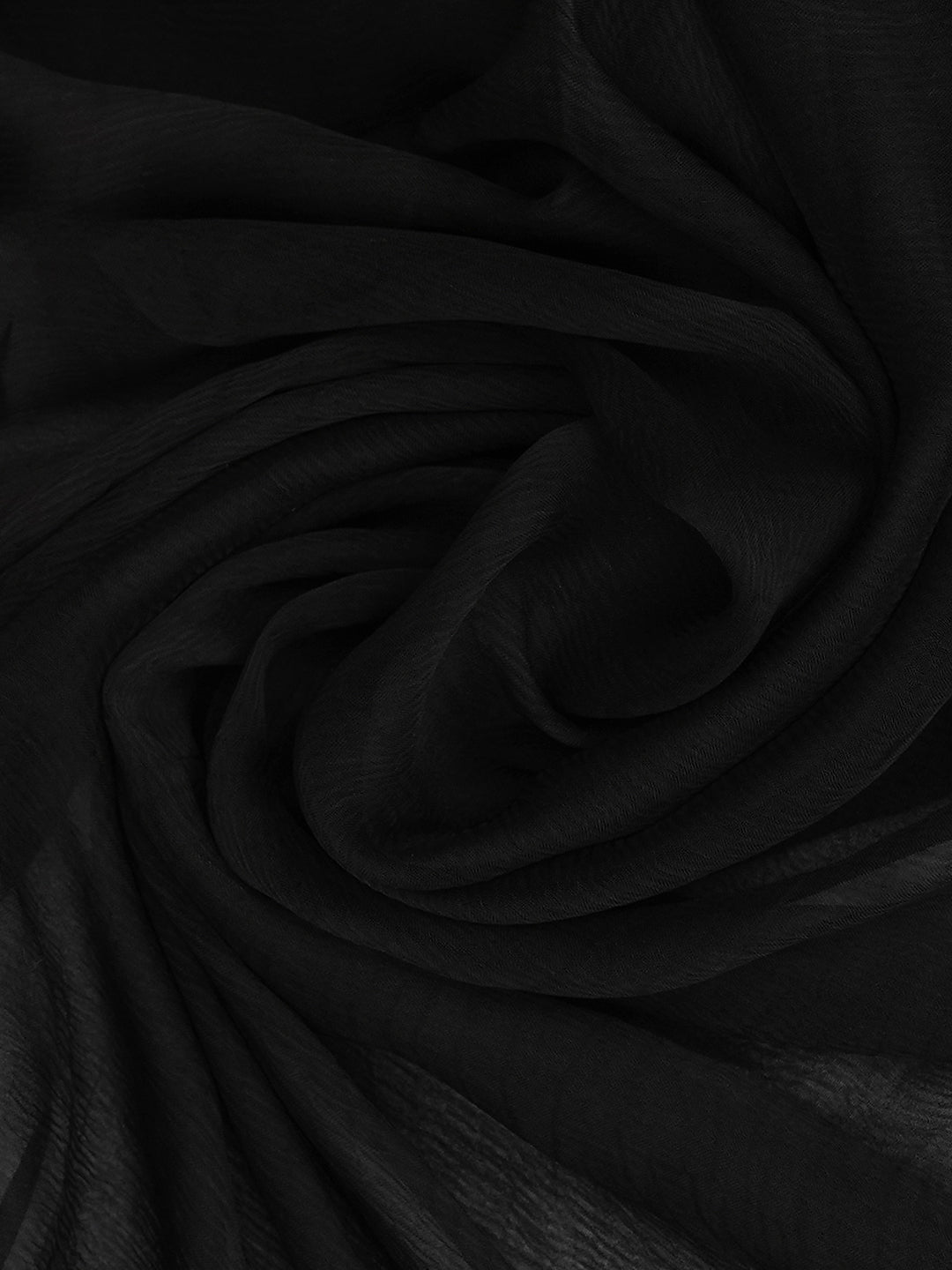 Ada Hand Embroidered Black Cotton Lucknowi Chikankari Unstitched Suit Piece With Chiffon Dupatta 01A1007020