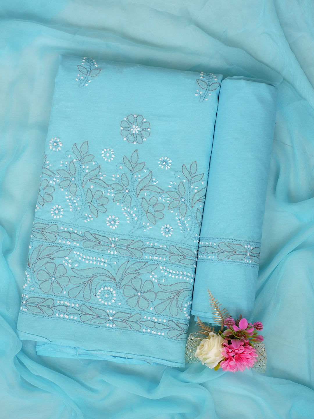 AdaHandEmbroideredBlueCottonLucknowiChikankariUnstitchedSuitPieceWithChiffonDupatta01A1013774_7
