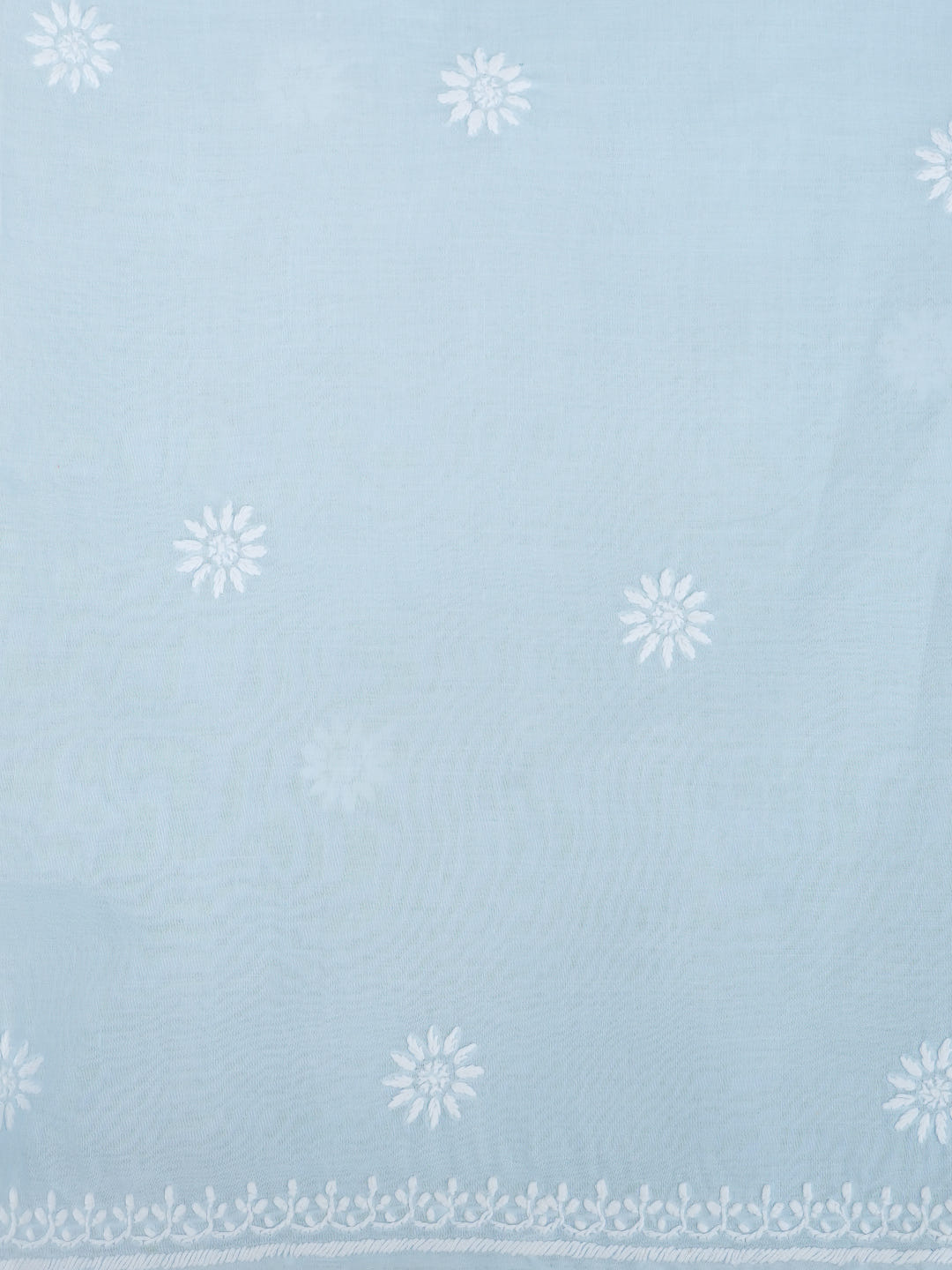 Ada Hand Embroidered Blue Cotton Lucknowi Chikankari Unstitched Suit Piece With Chiffon Dupatta 01A1025630_4
