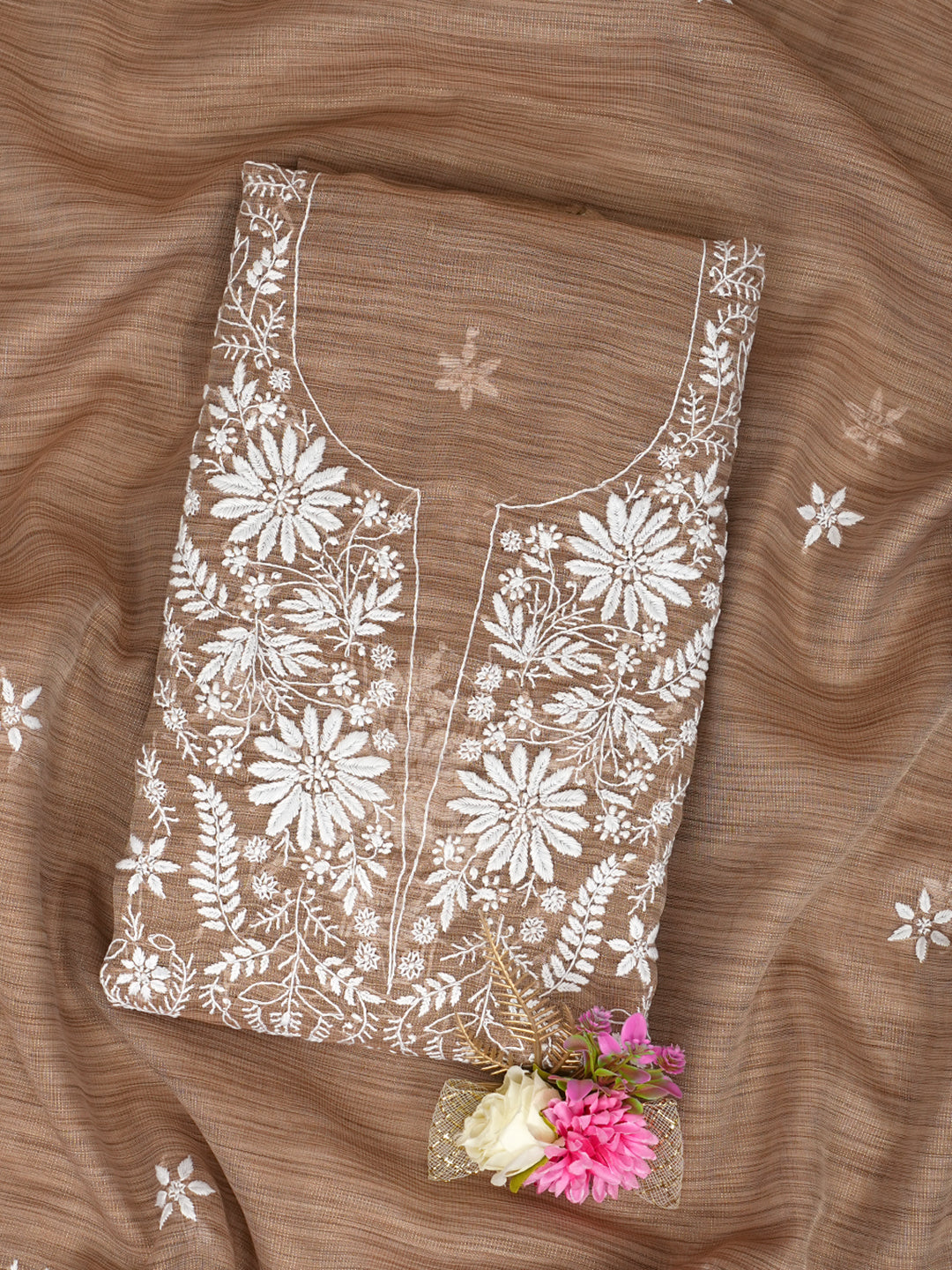 AdaHandEmbroideredBrownTissueLucknowiChikankariUnstitchedKurtaDupattaset01A991630_8
