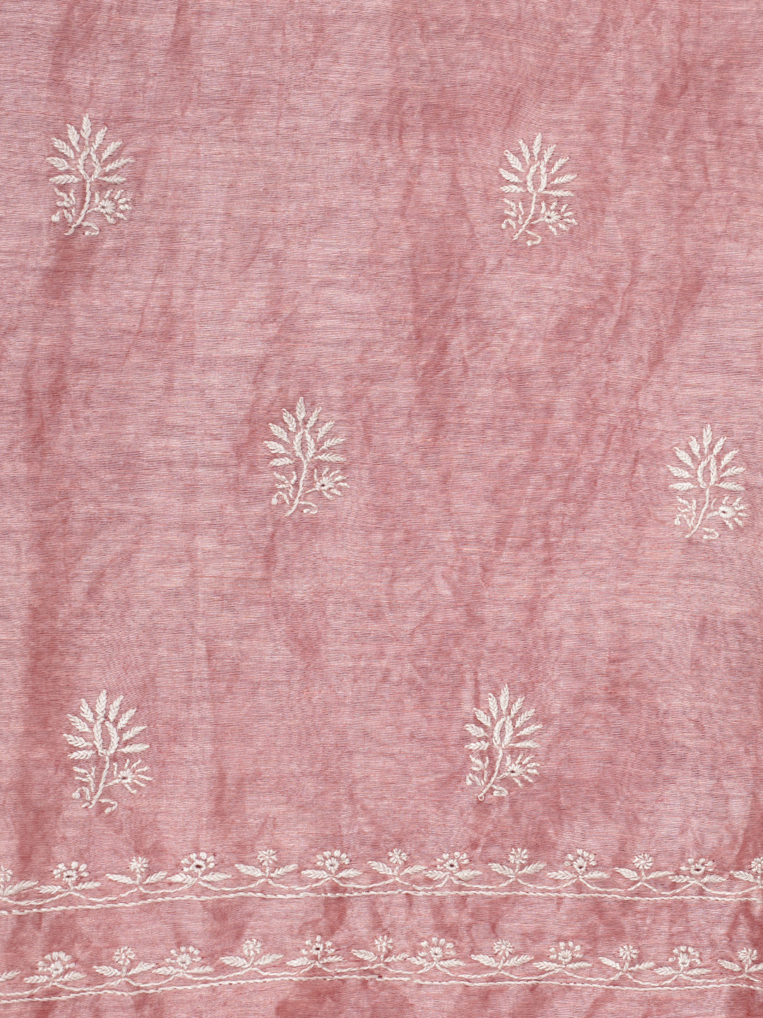 Ada Dusty Peach Linen Unstitched Kurta Dupatta _6