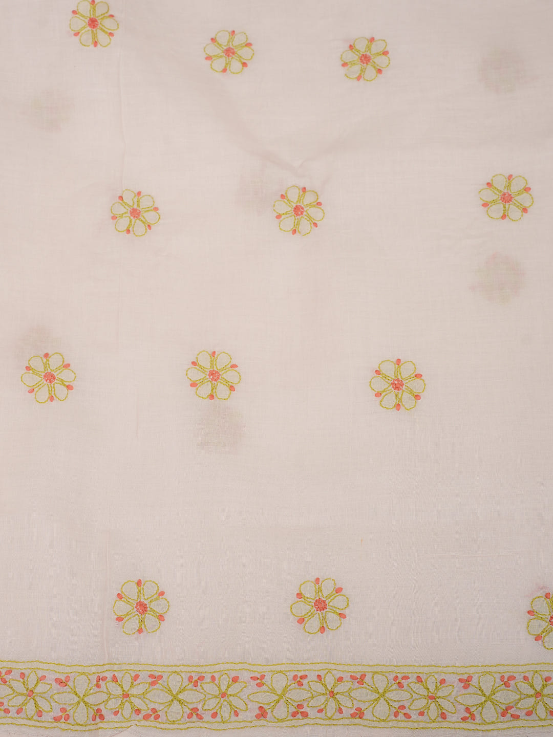 Ada Hand Embroidered Dusty Pink Cotton Lucknowi Chikankari Unstitched Suit Piece With Chiffon Dupatta 01A1025727_7