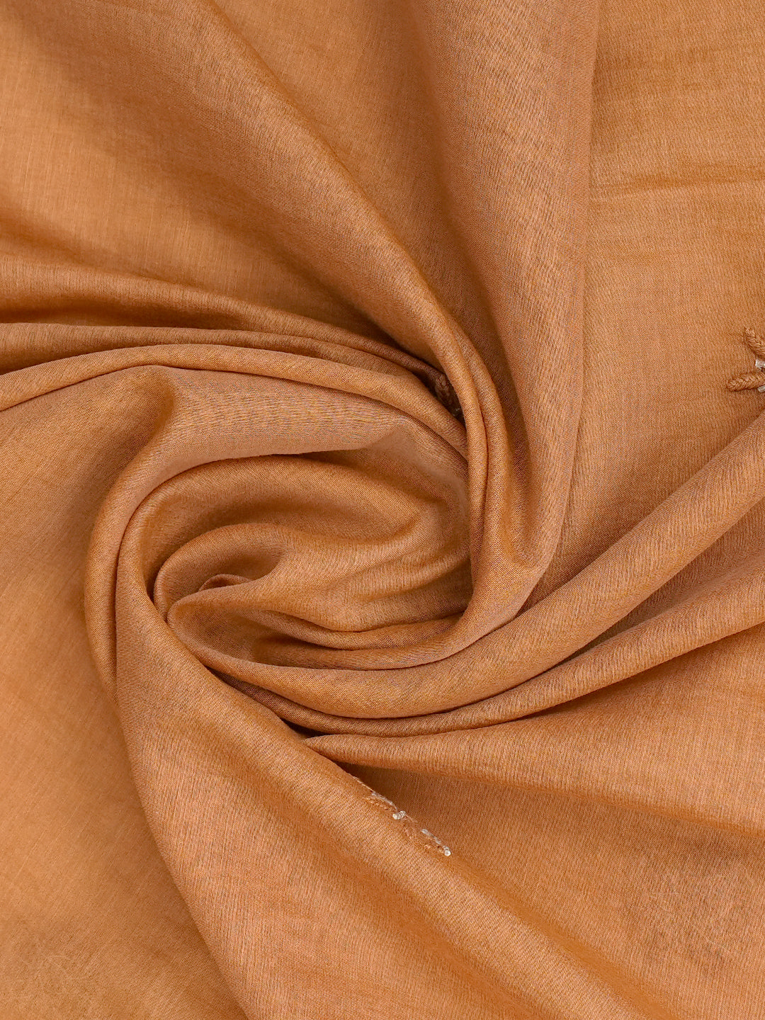 Ada Hand Embroidered Light Brown Chanderi Lucknowi Chikankari Unstitched Kurta Dupatta Set With Cutdana Work 01A762752