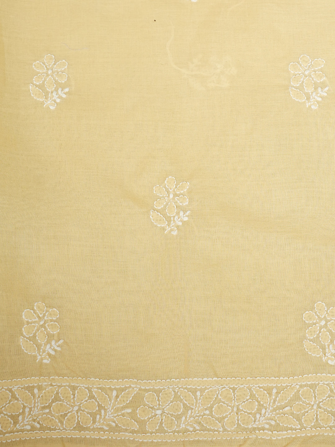 Ada Hand Embroidered Fawn Cotton lucknowi Chikankari Unstitched Kurta 01A991975
