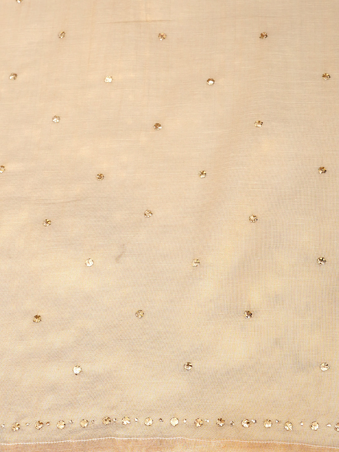 Ada Hand Embroidered Fawn Tissue Semi-Stitched A-line Kurta Dupatta Set With Muqaish/Mukaish Work 01A970302