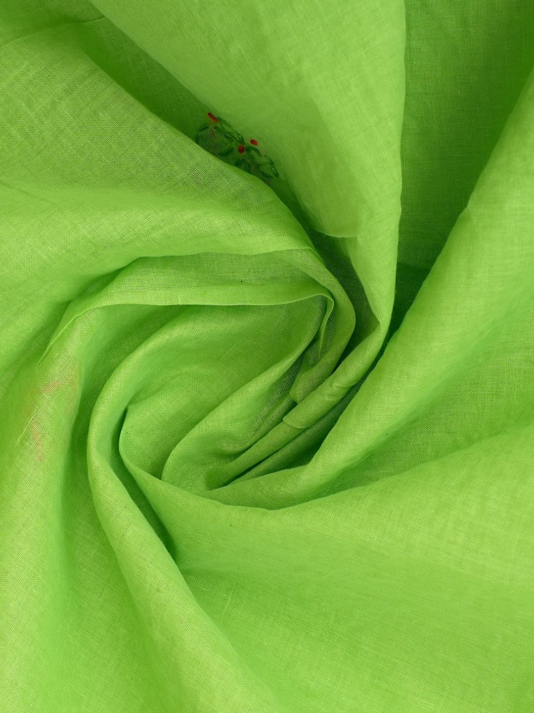 Ada Hand Embroidered Green Cotton Lucknowi Chikankari Unstitched Suit Piece 01A947762_4