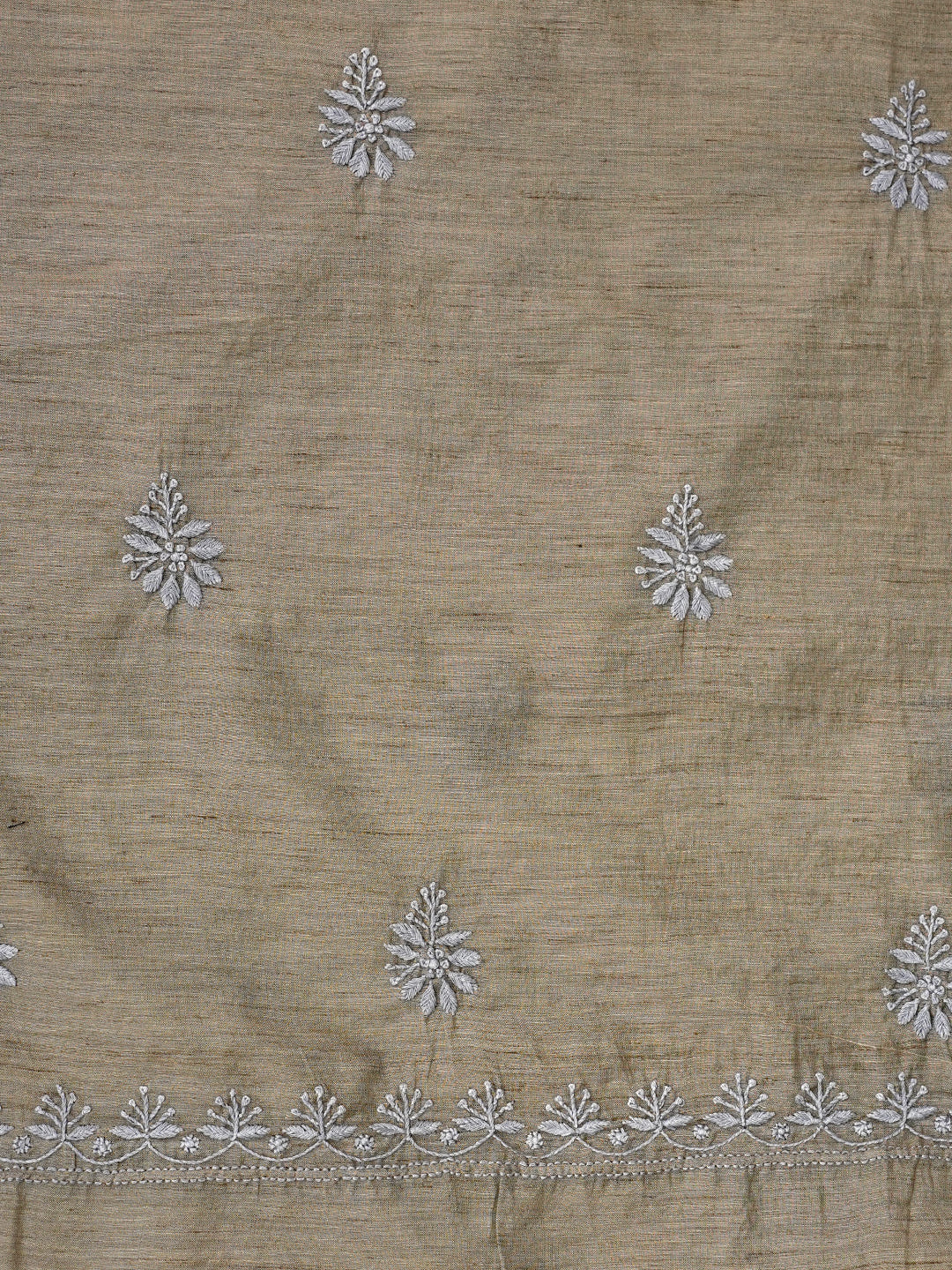 Ada Grey Chanderi Unstitched Kurta Dupatta set_6