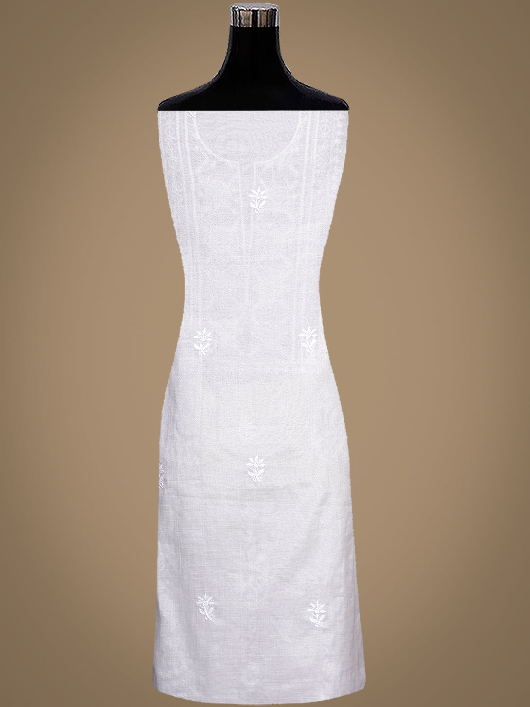 Ada Hand Embroidered Grey Tissue Lucknowi Chikankari Unstitched Kurta Dupatta Set With Pearl Work 01A987144