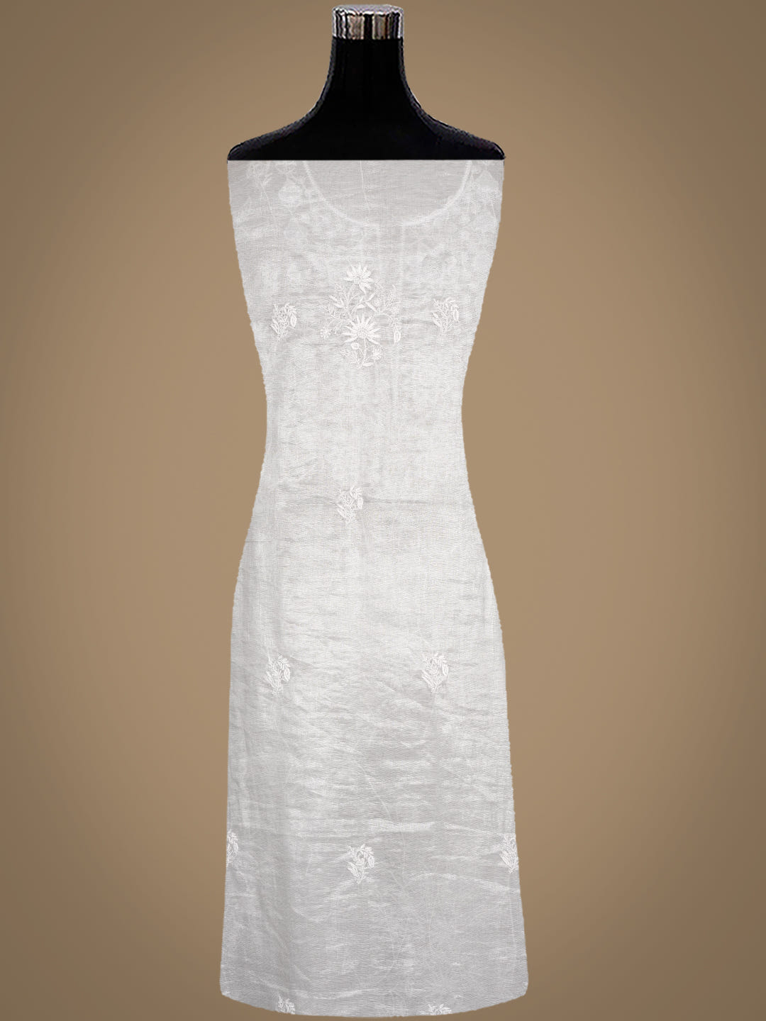 Ada Grey Tissue Unstitched Kurta Dupatta_7