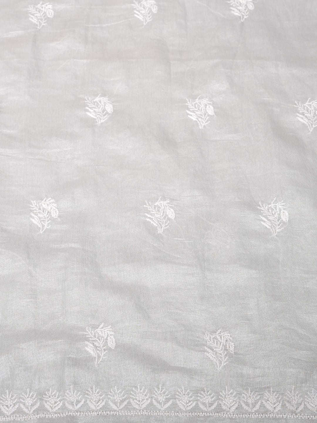 Ada Grey Tissue Unstitched Kurta Dupatta_6