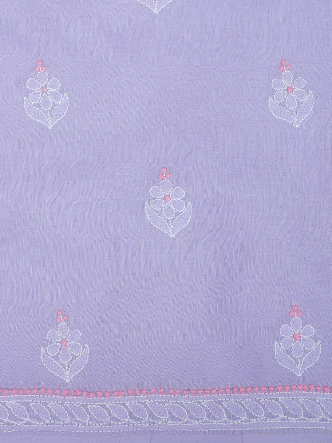 Ada Hand Embroidered Lavender Cotton Lucknowi Chikankari Unstitched Suit Piece 01A1010623