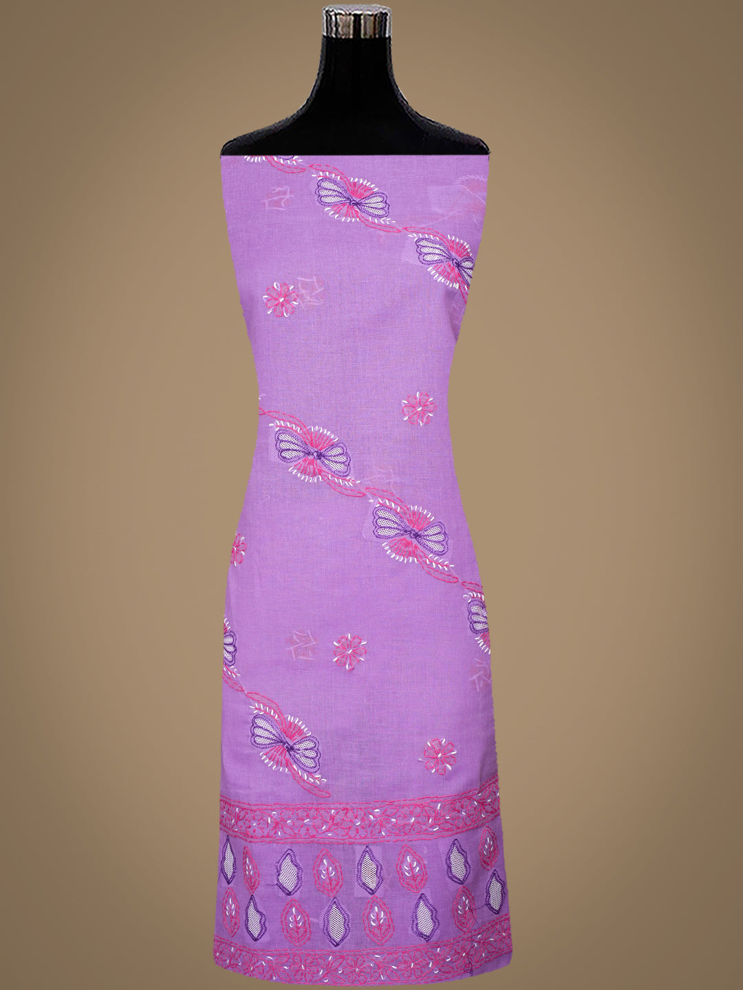 Ada Hand Embroidered Lavender Cotton Lucknowi Chikankari Unstitched Suit Piece 01A916011_3