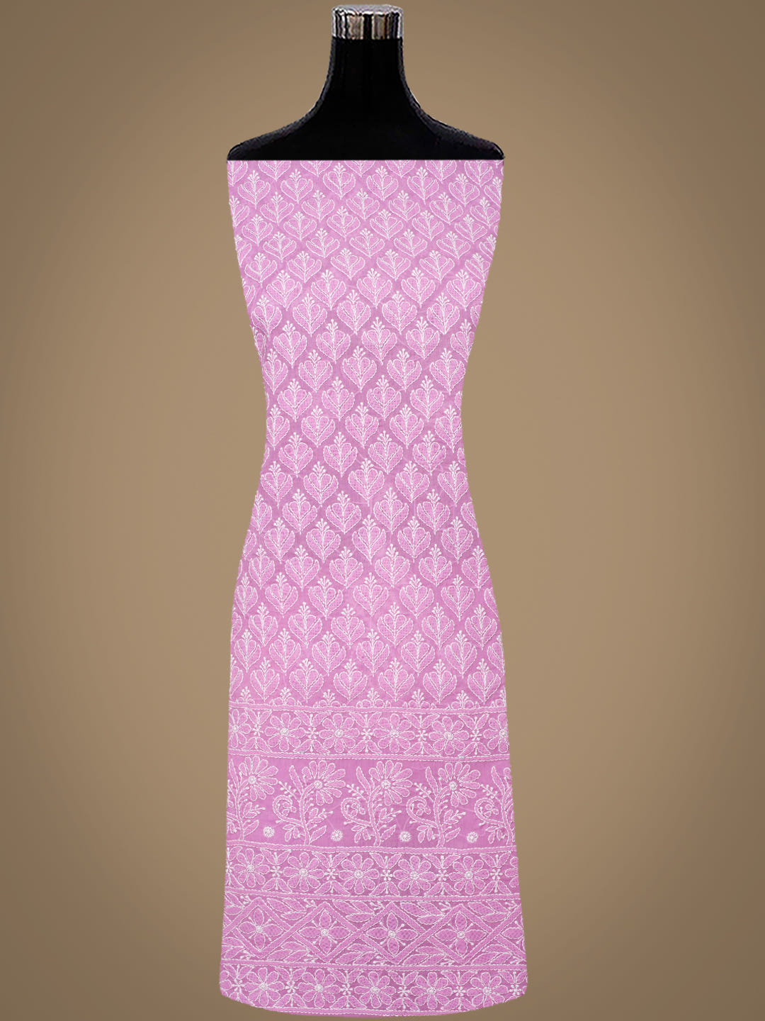 Ada Hand Embroidered Lavender Cotton Lucknowi Chikankari Unstitched Suit Piece With Chiffon Dupatta 01A972953_2