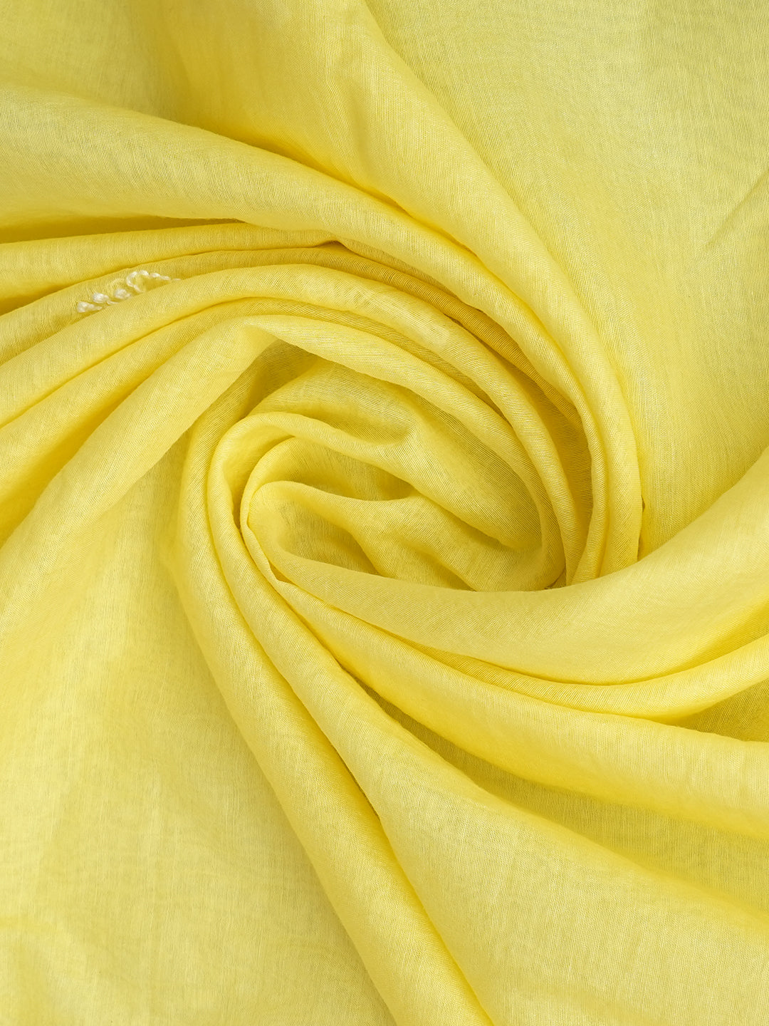 Ada Hand Embroidered Lemon Chanderi Lucknowi Chikankari Unstitched Suit Piece 01A1012758