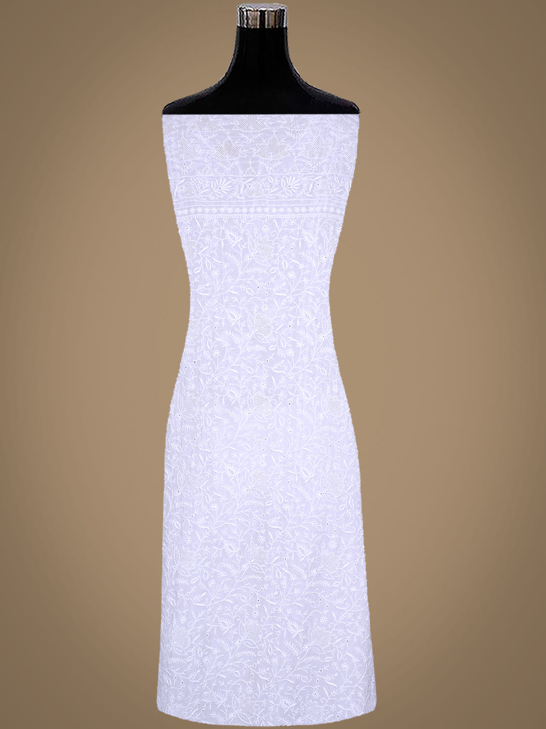 Ada Light Blue Pure Georgette Unstitched Kurta Dupatta_6