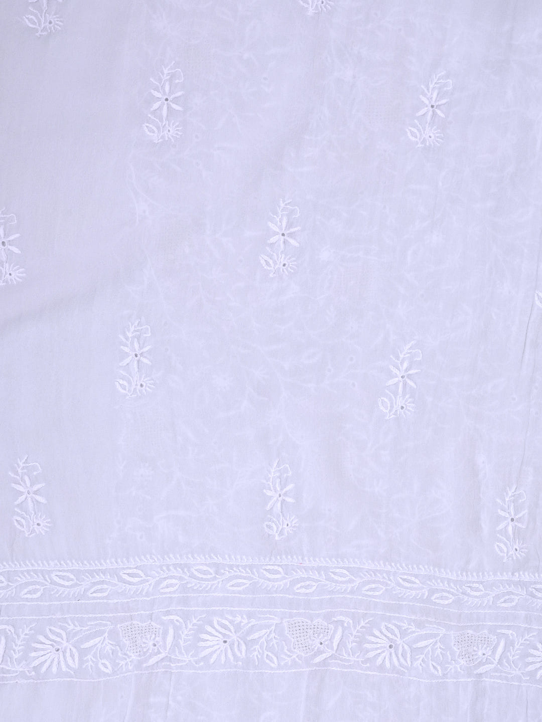 Ada Light Blue Pure Georgette Unstitched Kurta Dupatta_5