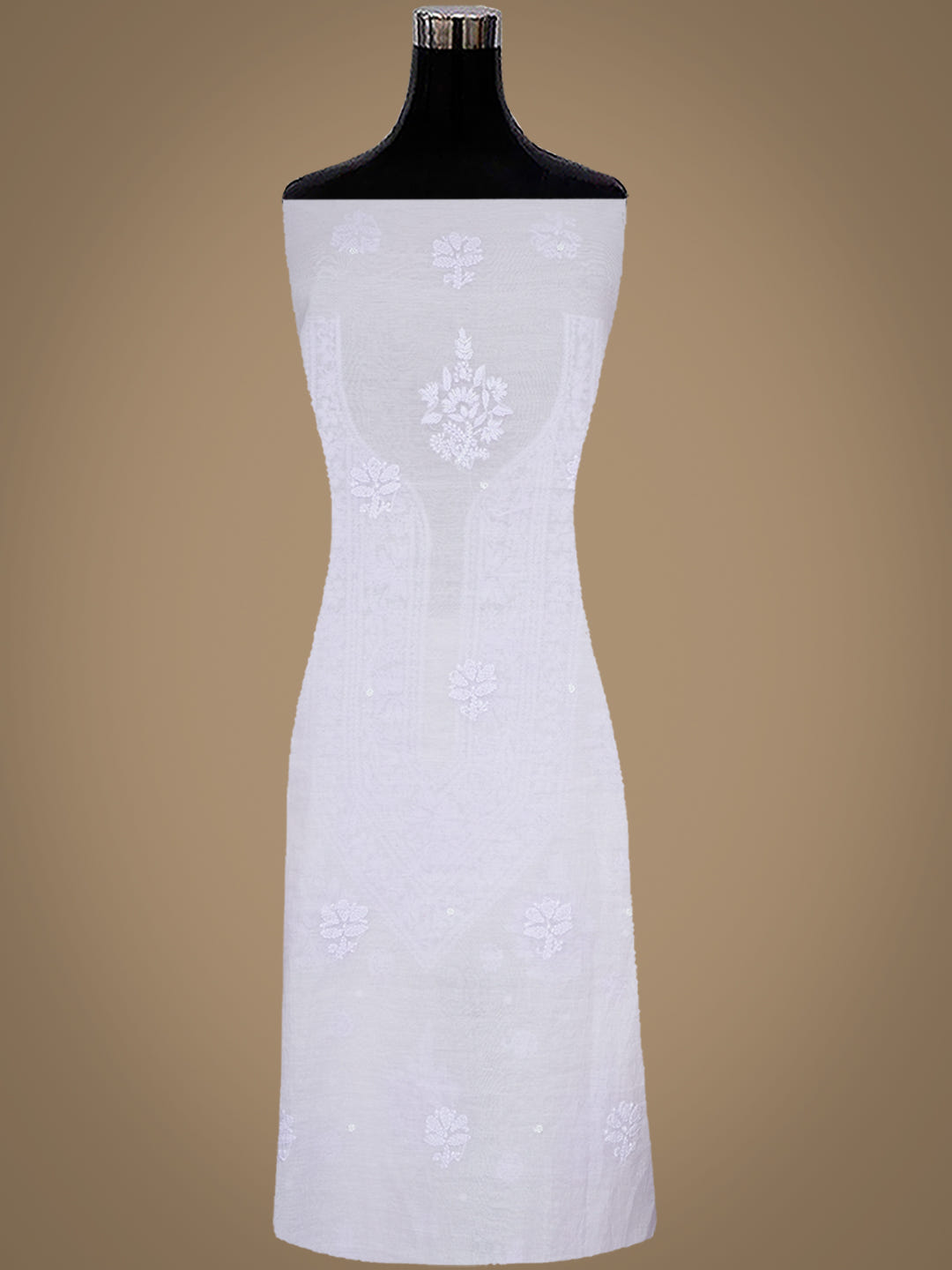 Ada Hand Embroidered Light Mauve Chanderi Lucknowi Chikankari Unstitched Suit Piece With Pearl Work 01A1025694_2