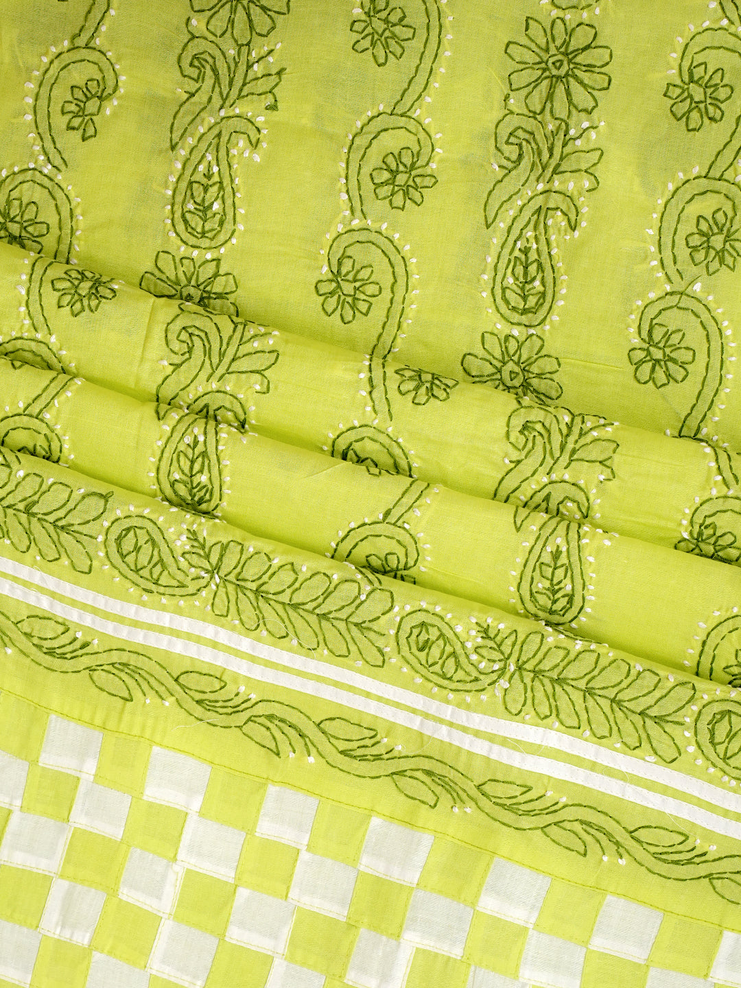 AdaHandEmbroideredLimeGreenCottonLucknowiChikankariUnstitchedSuitPieceWithChiffonDupatta01A905639_5
