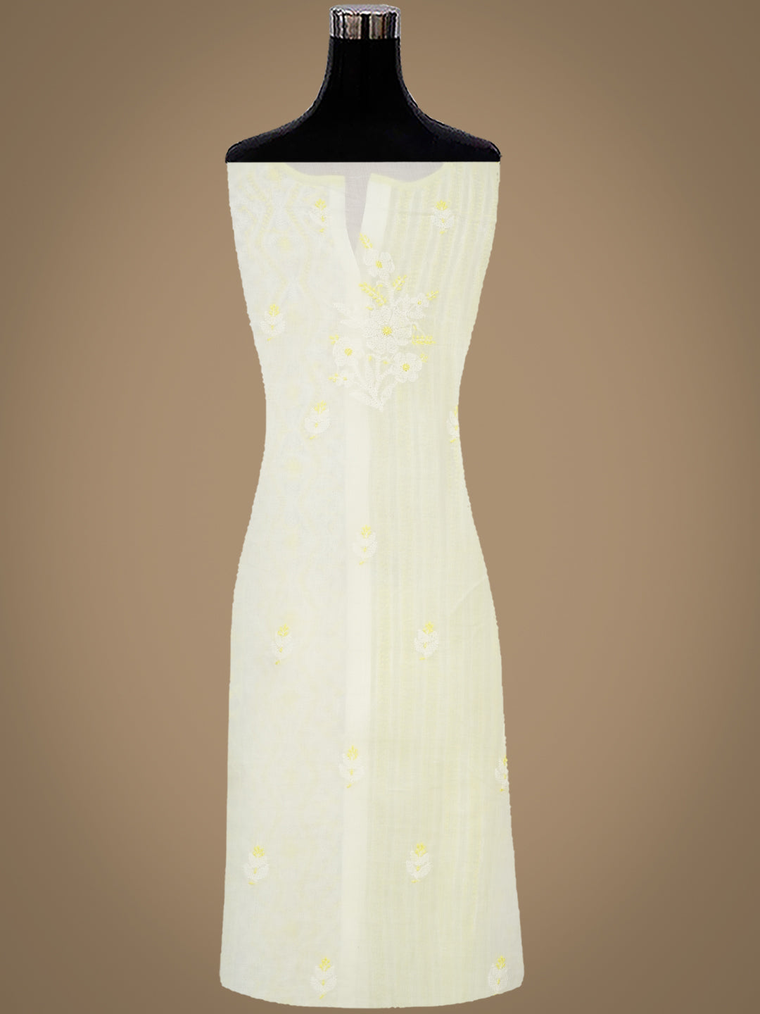 Ada Lime Green Cotton Unstitched Suit with Chiffon Dupatta