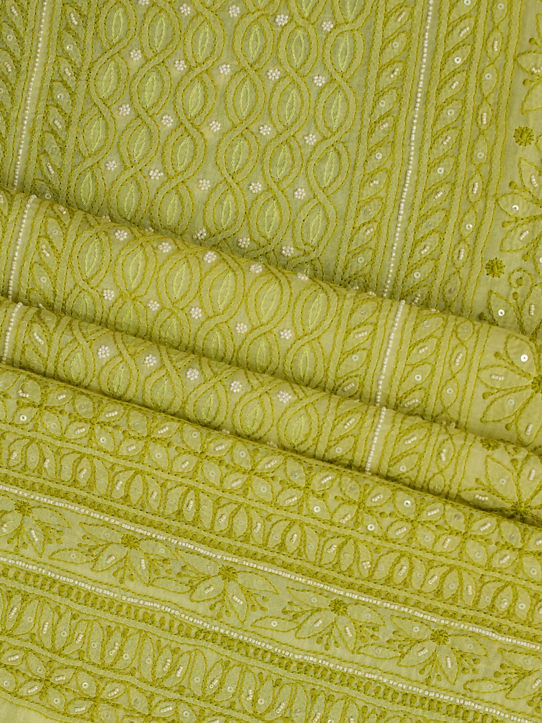 Elegant Ada Chikankari Unstitched Suit Piece