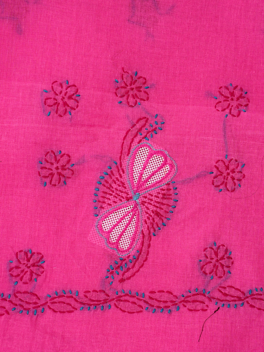 Ada Hand Embroidered Magenta Cotton Lucknowi Chikankari Unstitched Suit Piece 01A916016_7