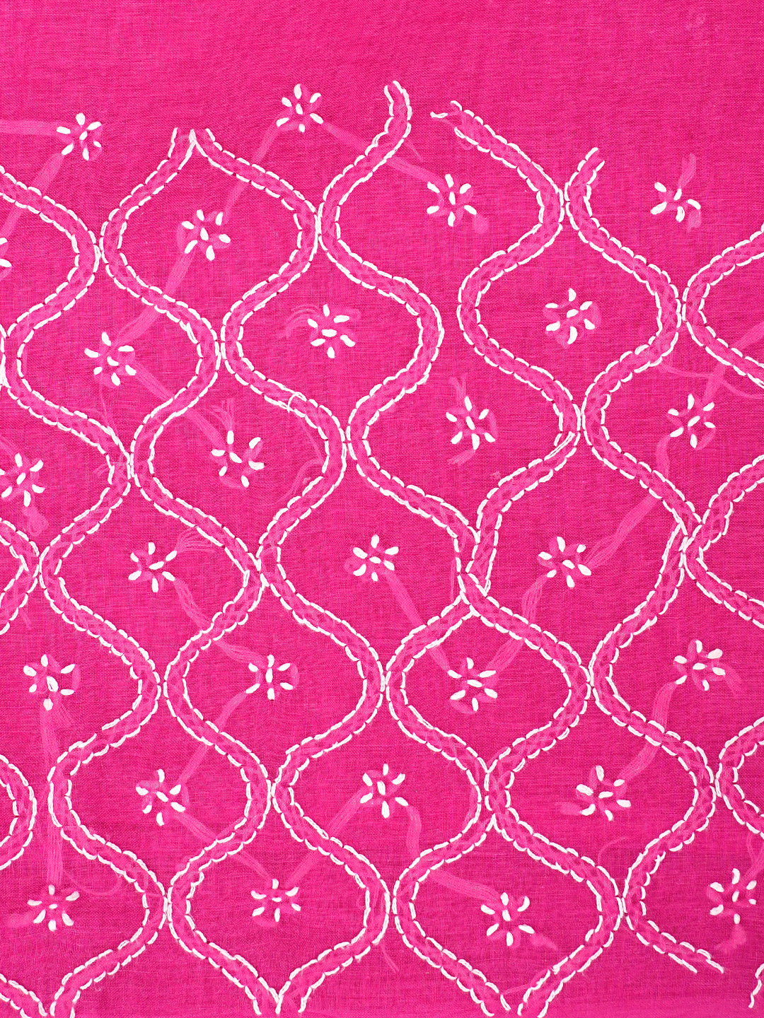 Ada Hand Embroidered Magenta Cotton Lucknowi Chikankari Unstitched Suit Piece 01A948093_6