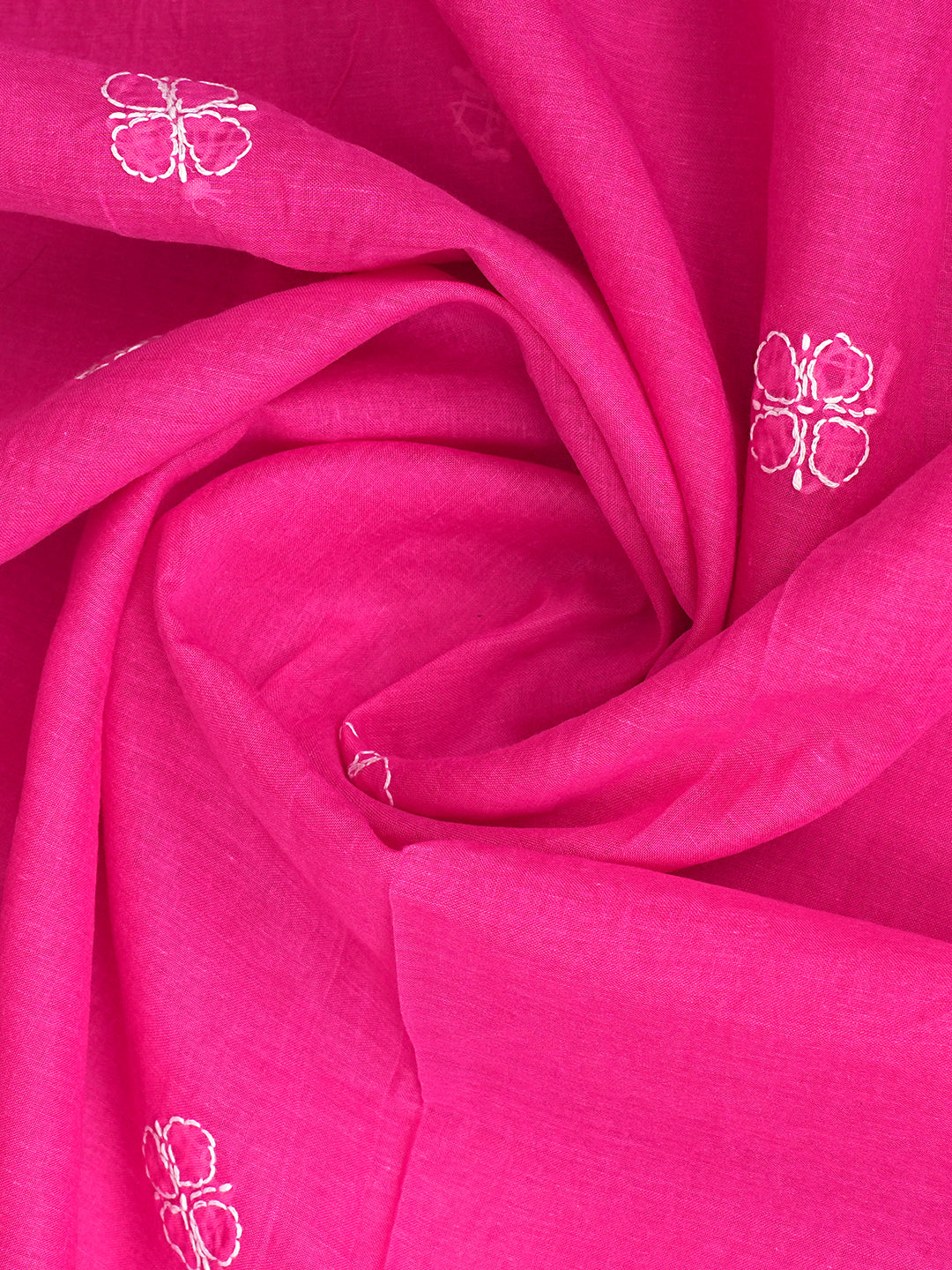 Ada Hand Embroidered Magenta Cotton Lucknowi Chikankari Unstitched Suit Piece 01A948093_7