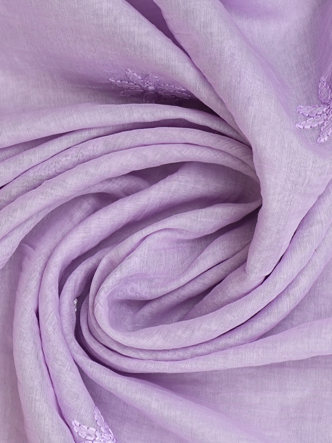 Ada Hand Embroidered Mauve Chanderi Lucknowi Chikankari Unstitched Suite Set With Cutdana Work 01A1010812