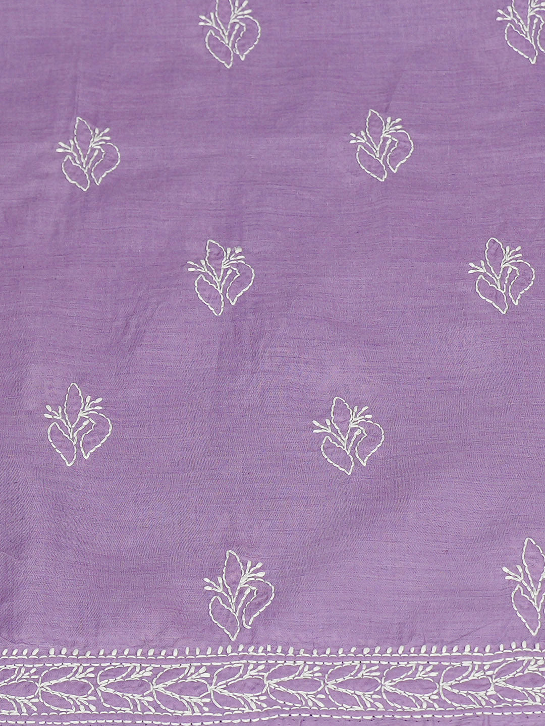 Ada Hand Embroidered Mauve Cotton Lucknowi Chikankari Unstitched Kurta 01A724637