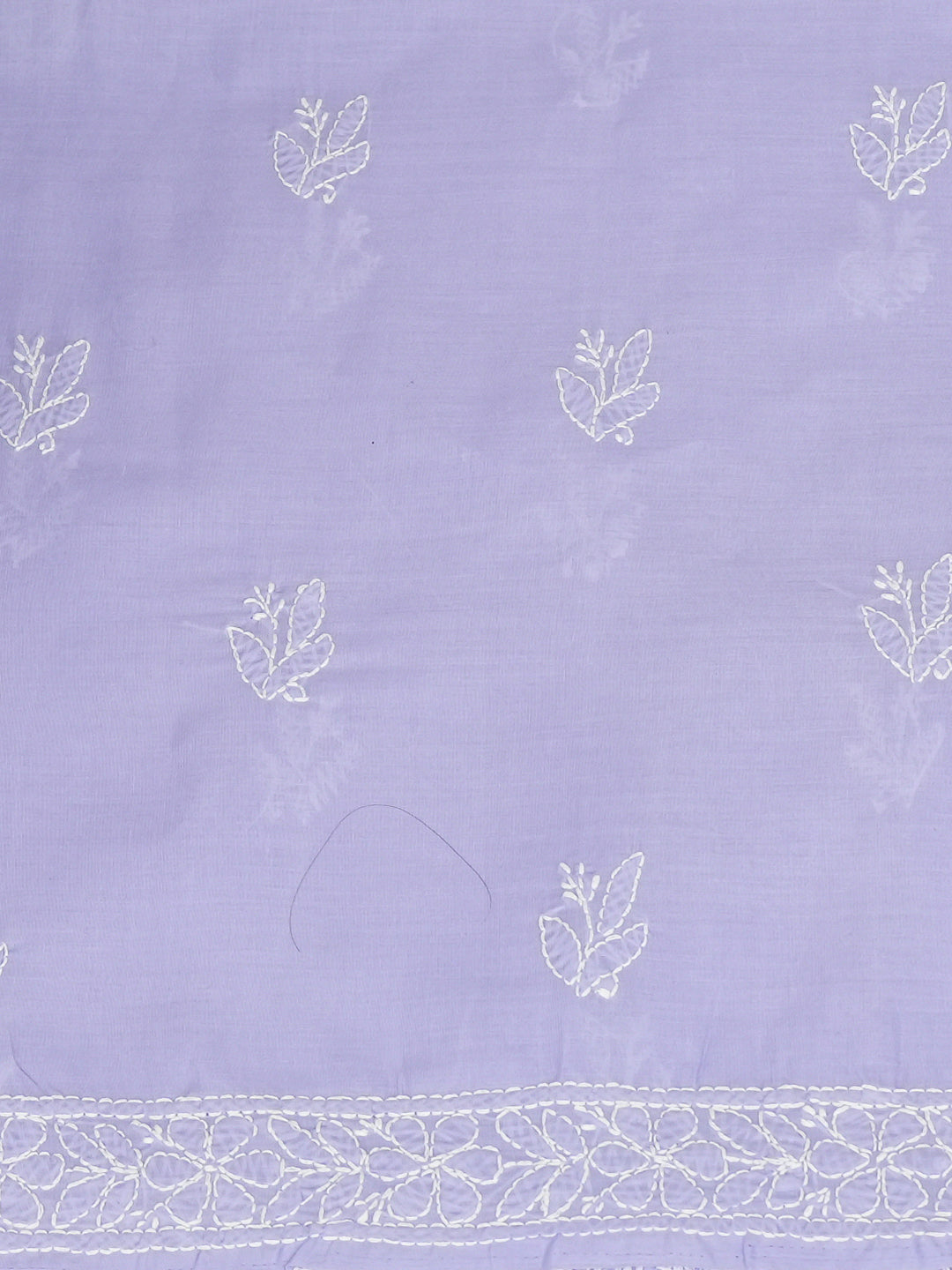 Ada Hand Embroidered Mauve Cotton Lucknowi Chikankari Unstitched Kurta Piece 01A1010354