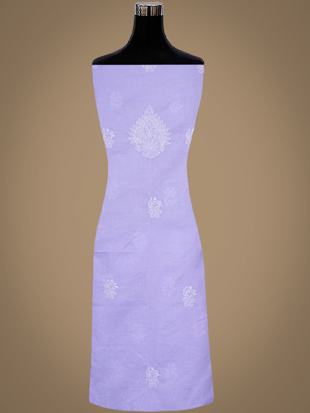 Ada Hand Embroidered Mauve Cotton Lucknowi Chikankari Unstitched Kurta Piece 01A991862