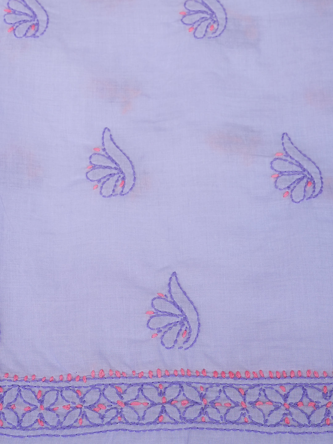 Ada Hand Embroidered Mauve Cotton Lucknowi Chikankari Unstitched Suit Piece 01A1001715