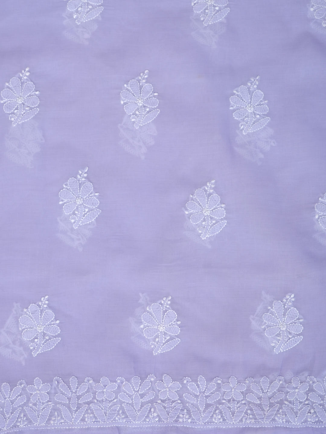 Ada Hand Embroidered Mauve Cotton Lucknowi Chikankari Unstitched Suit Piece 01A977531