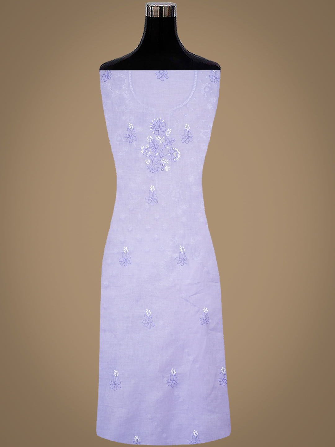 Ada Hand Embroidered Mauve Cotton Lucknowi Chikankari Unstitched Suit Set 01A1010846