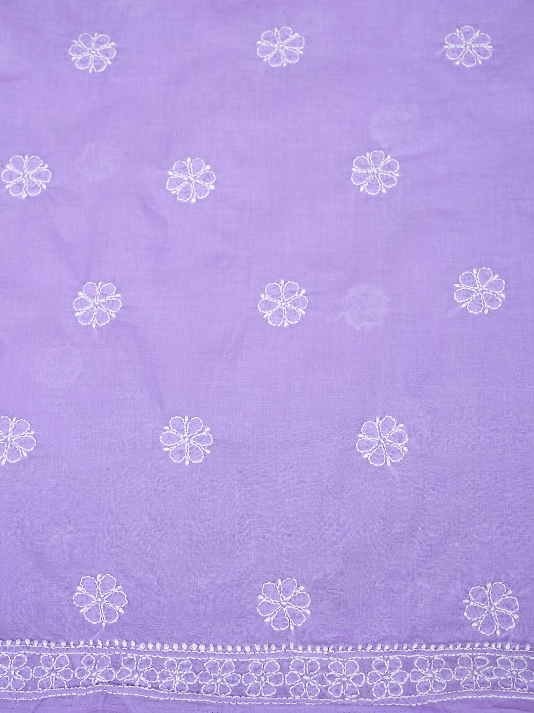 Ada Hand Embroidered Mauve Cotton Lucknowi Chikankari Unstitched Suit Set With Chiffon Dupatta 01A992357