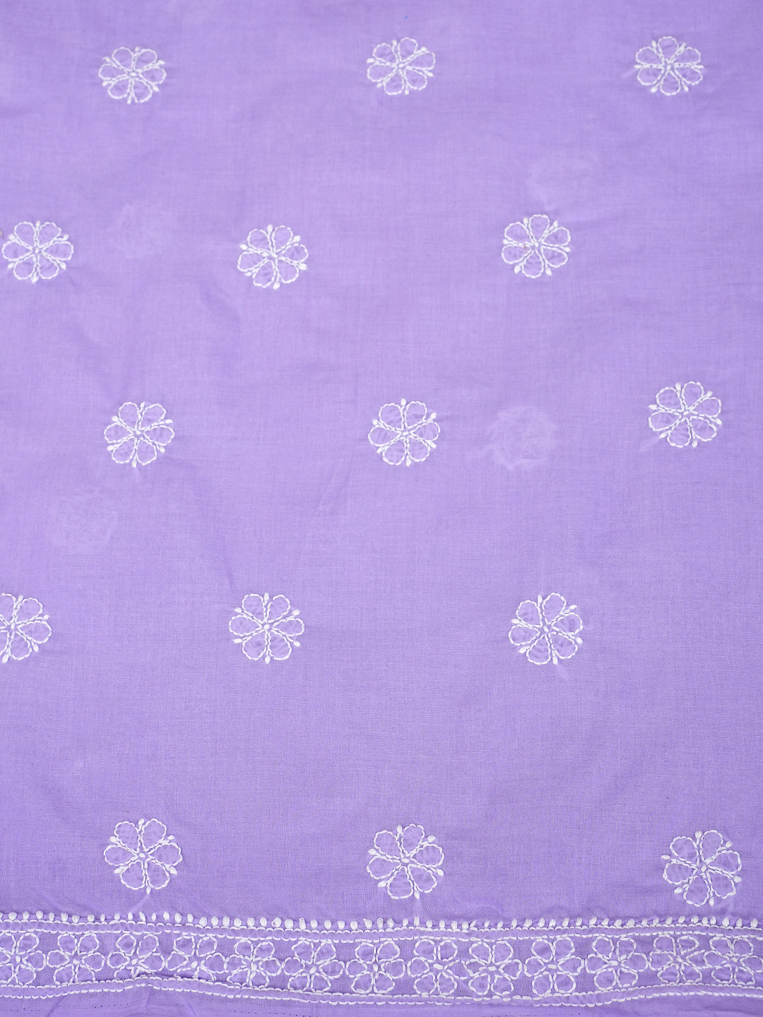 Ada Hand Embroidered Mauve Cotton Lucknowi Chikankari Unstitched Suit Set With Chiffon Dupatta 01A992357