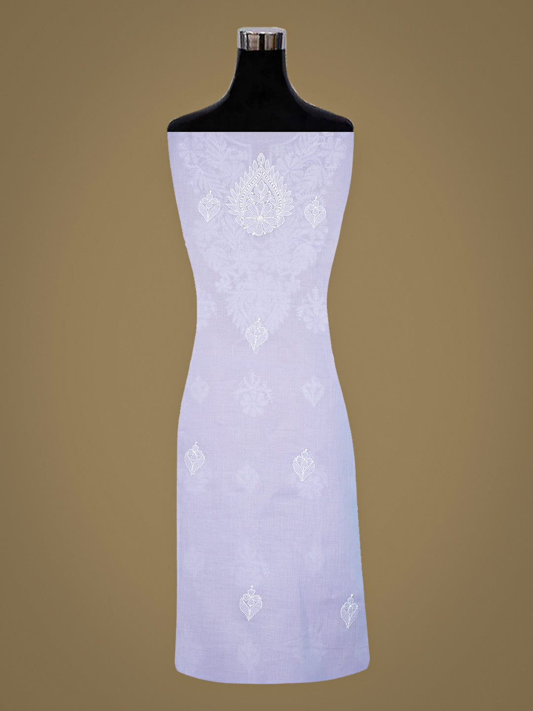 Ada Hand Embroidered Mauve Cotton lucknowi Chikankari Unstitched Kurta 01A1010436 4
