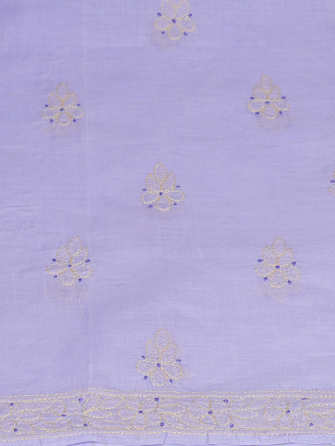 Ada Hand Embroidered Mauve Cotton lucknowi Chikankari Unstitched Kurta 01A991918