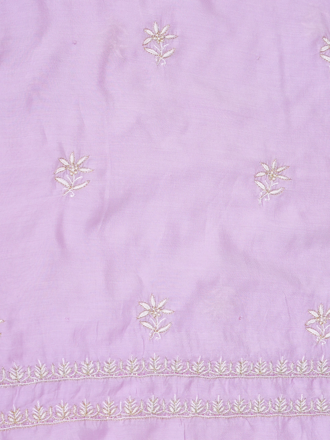 Ada Hand Embroidered Mauve Crepe Lucknowi Chikankari Unstitched Suit Piece With Zari, Cutdana and Sequinned Work 01A821752