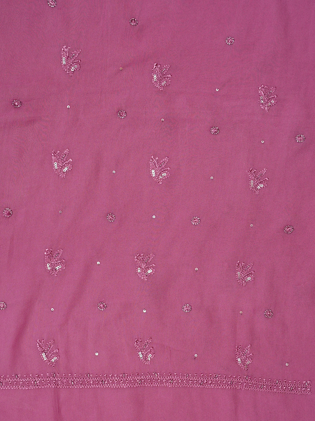 Ada Hand Embroidered Mauve Viscose Georgette Lucknowi Chikankari Unstitched Suit Piece With Cutdana Work 01A922564