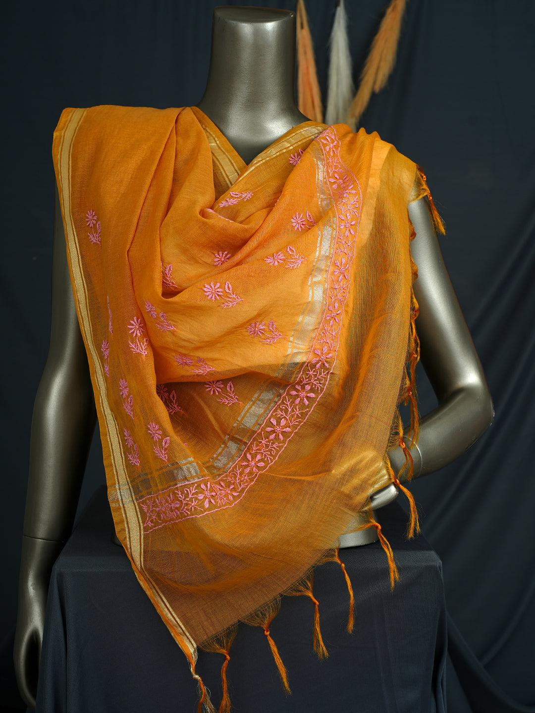 Ada Mustard Chanderi Dupatta_2