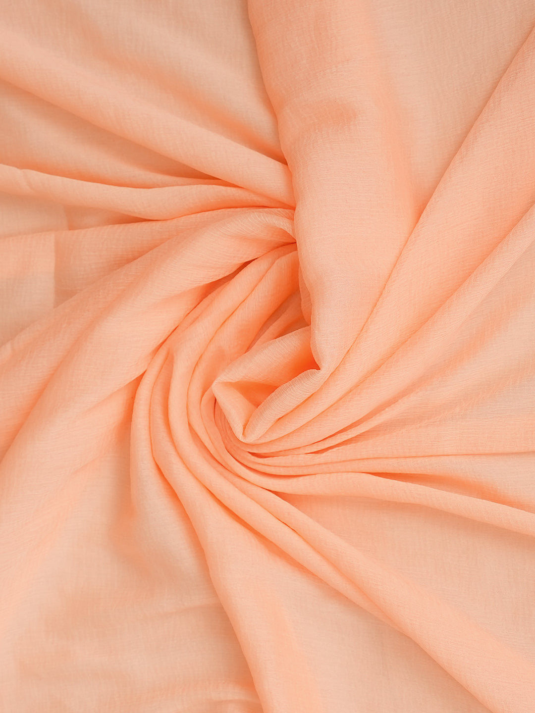 Ada Hand Embroidered Peach Cotton Lucknowi Chikankari Unstitched Suit Piece 01A993860